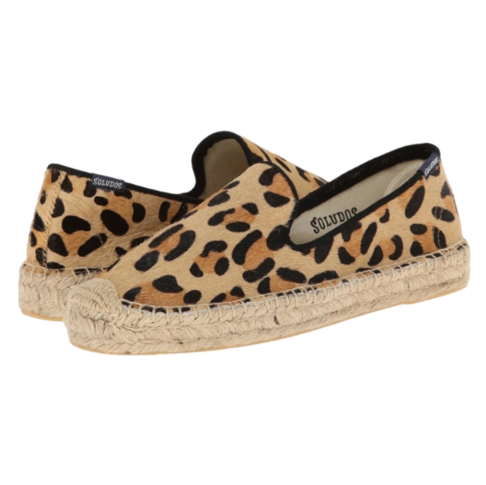 Soludos Calf Hair Smoking Espadrille Slip-On Shoes size 7